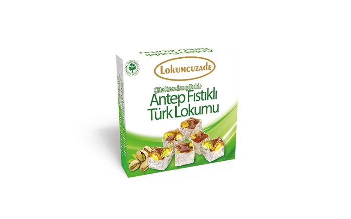 Duble Fıstıklı Çifte Kavrulmuş Lokum 70 Gr