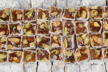 Duble Fıstıklı Çifte Kavrulmuş Lokum 70 Gr