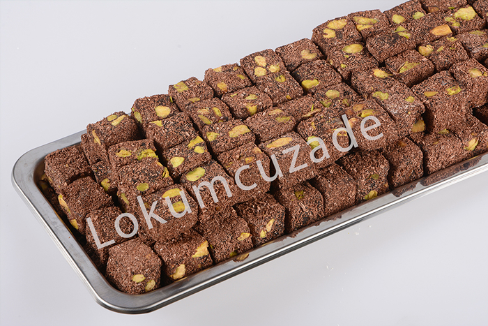 Kakaolu Duble Fıstıklı Lokum 0,5 Kg
