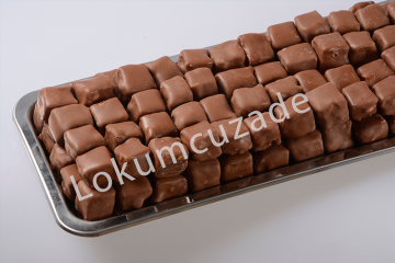 Bitter - Sütlü Çikolatalı Fıstıklı Lokum 1 Kg