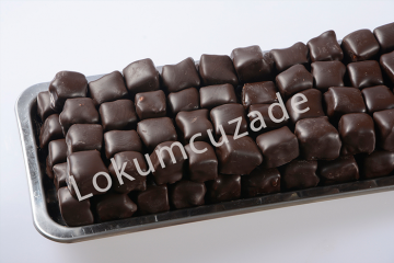 Bitter - Sütlü Çikolatalı Fıstıklı Lokum 1 Kg