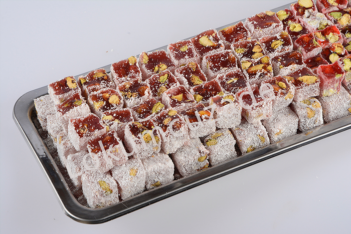 Nar Aromalı Fıstıklı Hindistan Cevizli Lokum 0,5 Kg